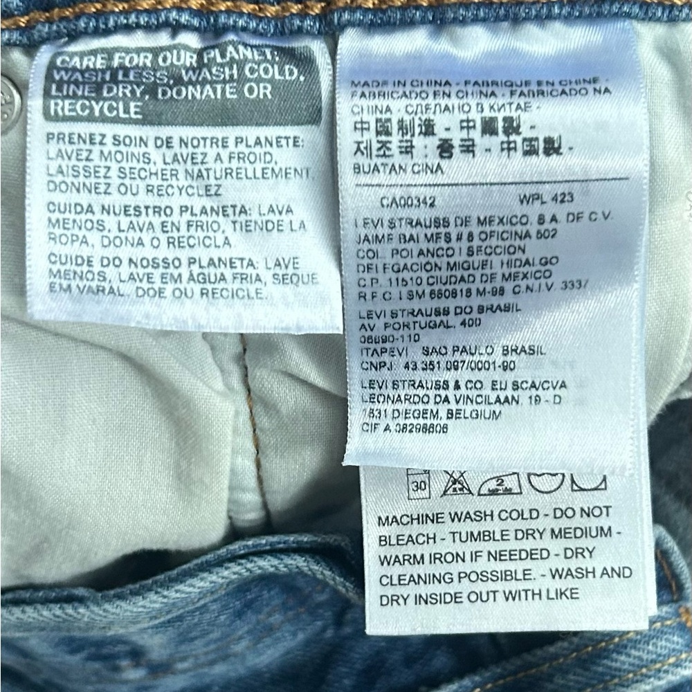 LEVI’S 501 High Rise Cutoff Denim Shorts 2.5” Western Indie Sleeze 90s Boho | 28 - Picture 10 of 10